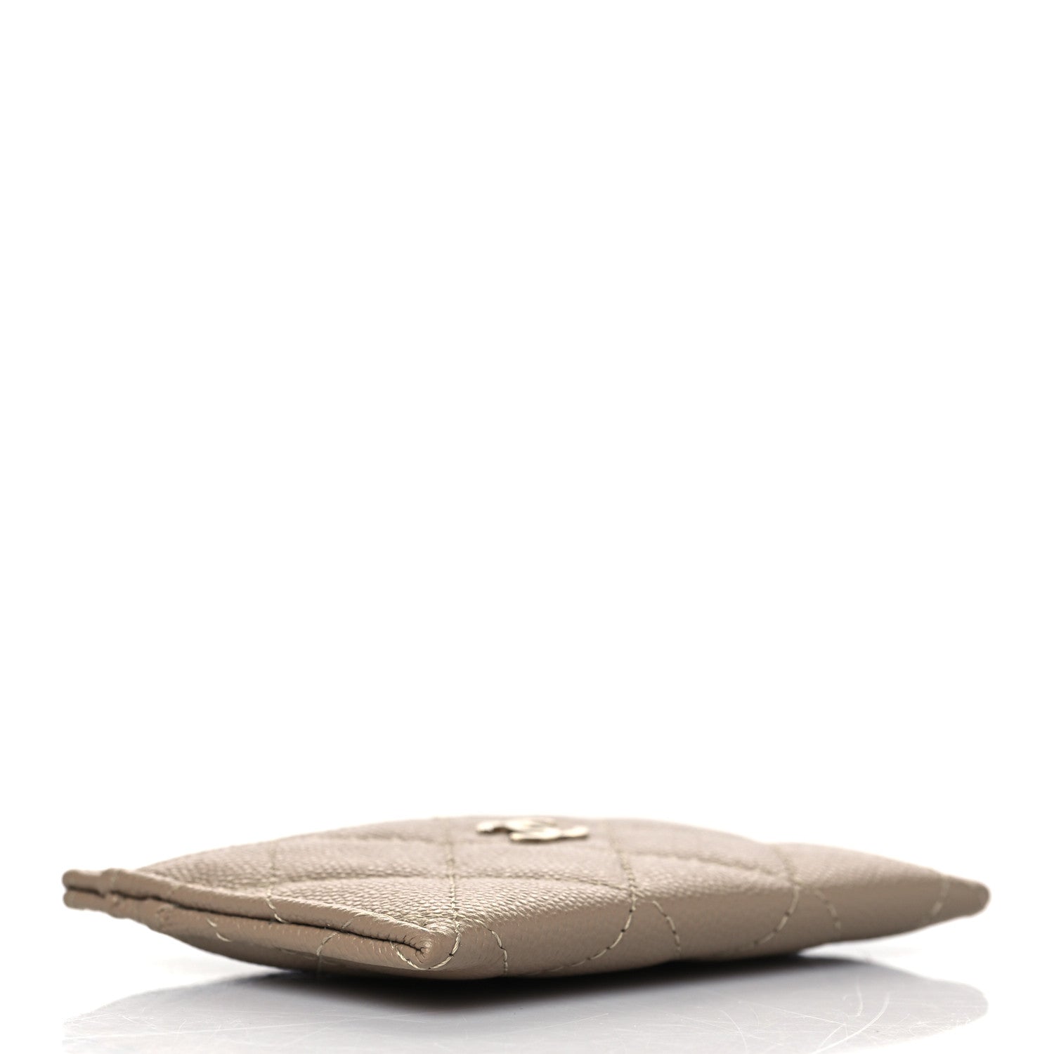 Chanel Caviar Quilted Card Holder Dark Beige 4 of 9