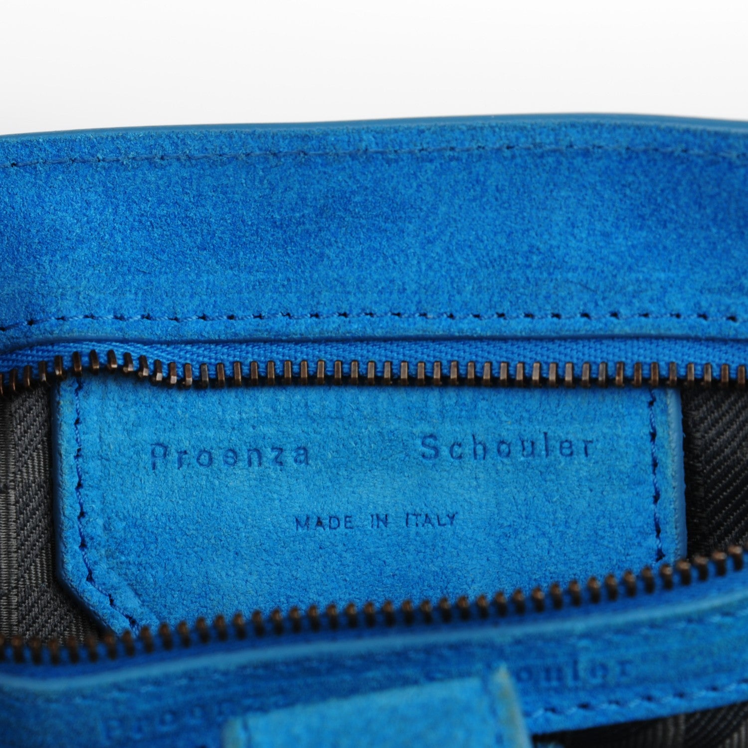 Proenza Schouler Suede Large PS1 Satchel Rip Tide 8 of 11