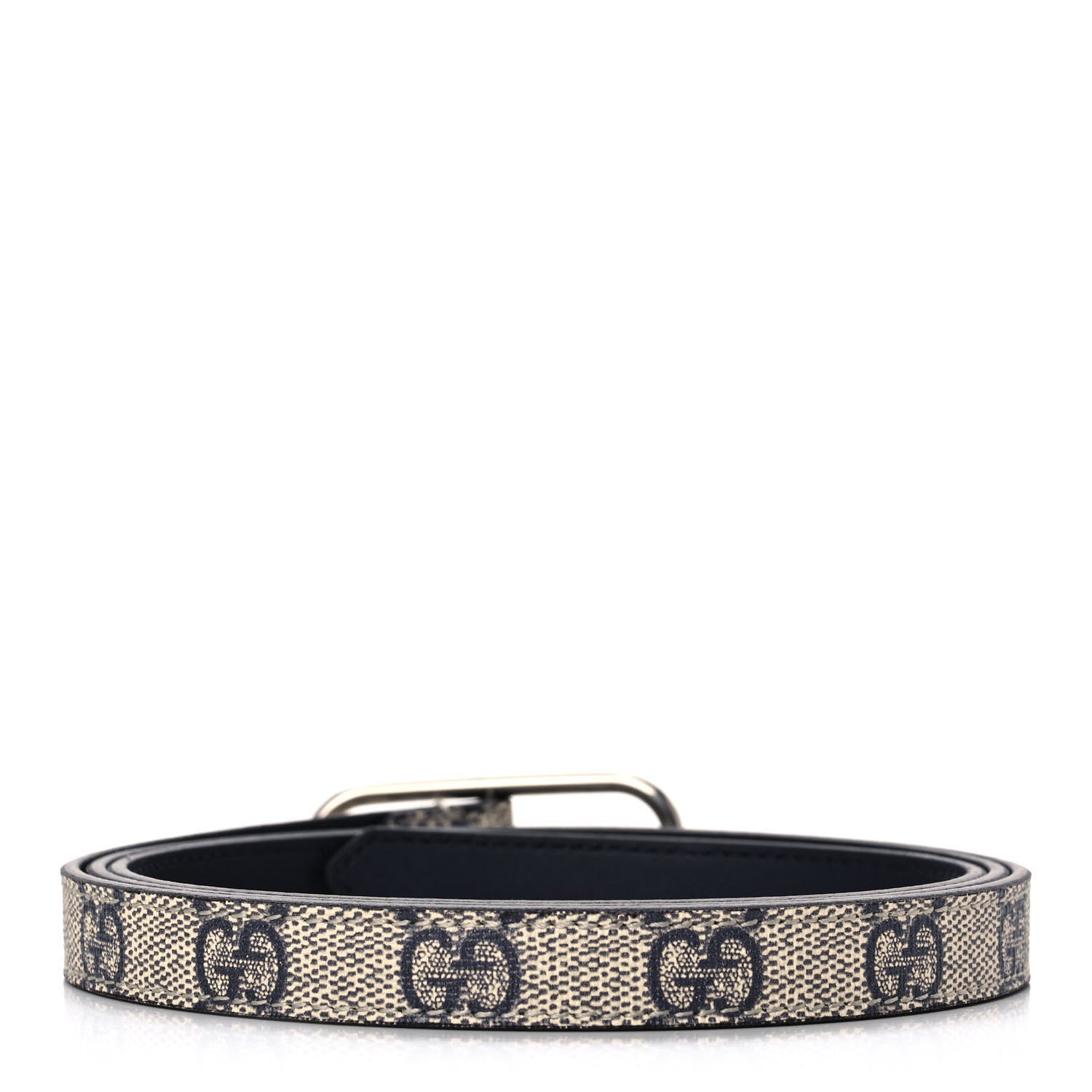 Gucci GG Supreme Monogram Jackie 1961 15mm Belt 110 44 Beige Blue 2 of 5