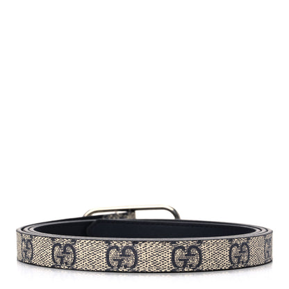 Gucci GG Supreme Monogram Jackie 1961 15mm Belt 110 44 Beige Blue 2 of 5