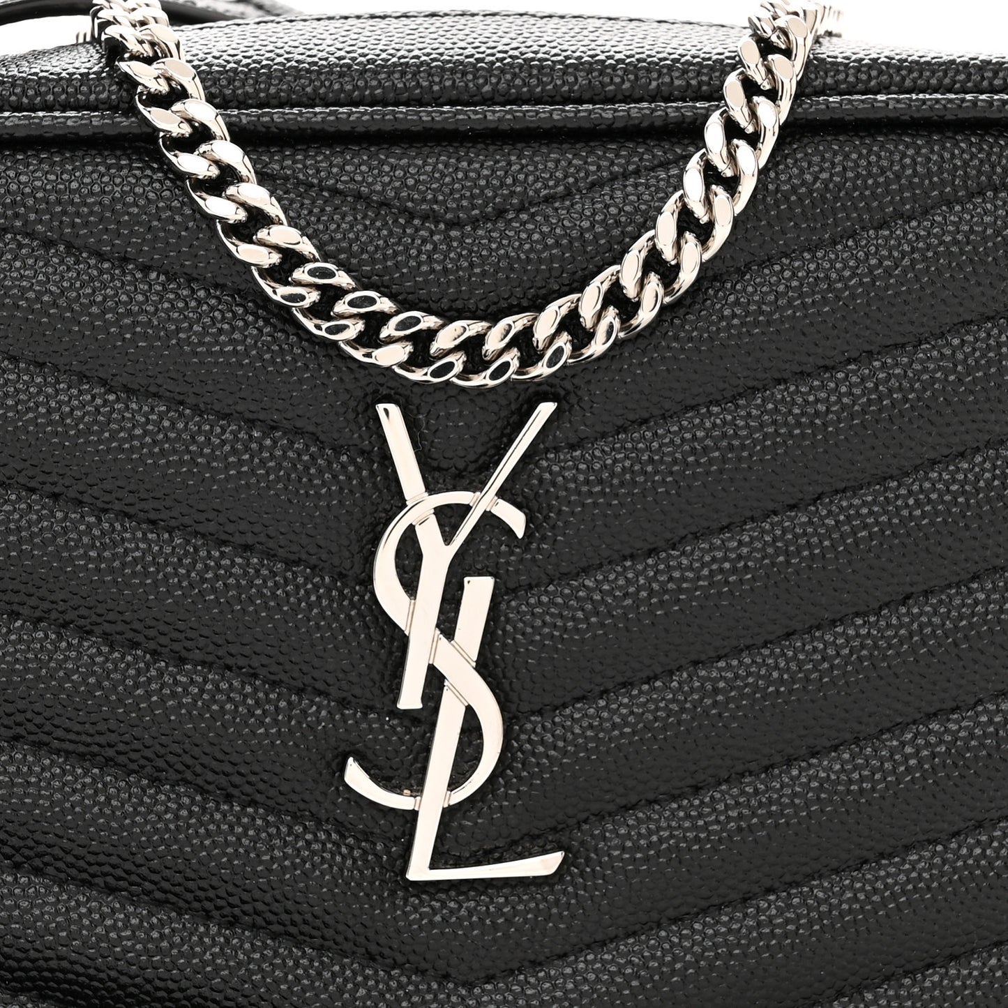 Grain De Poudre Matelasse Monogram Mini Lou Camera Bag Black