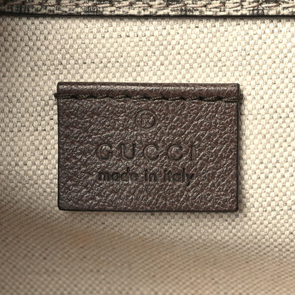Gucci GG Supreme Monogram Web Small Neo Vintage Double Flap Messenger Bag Beige New Acero 6 of 10