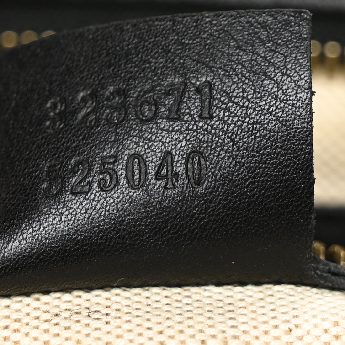 Guccissima Medium Bree Zippered Tote Black