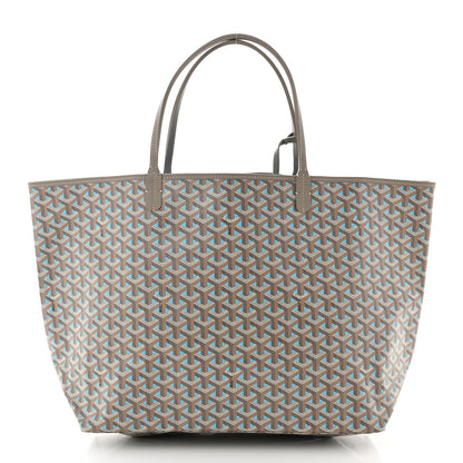 Goyard Goyardine Saint Louis Claire Voie GM Grege Turquoise 3 of 11