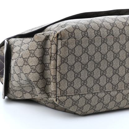 Gucci GG Plus Monogram Messenger Diaper Bag Dark Brown 8 of 9
