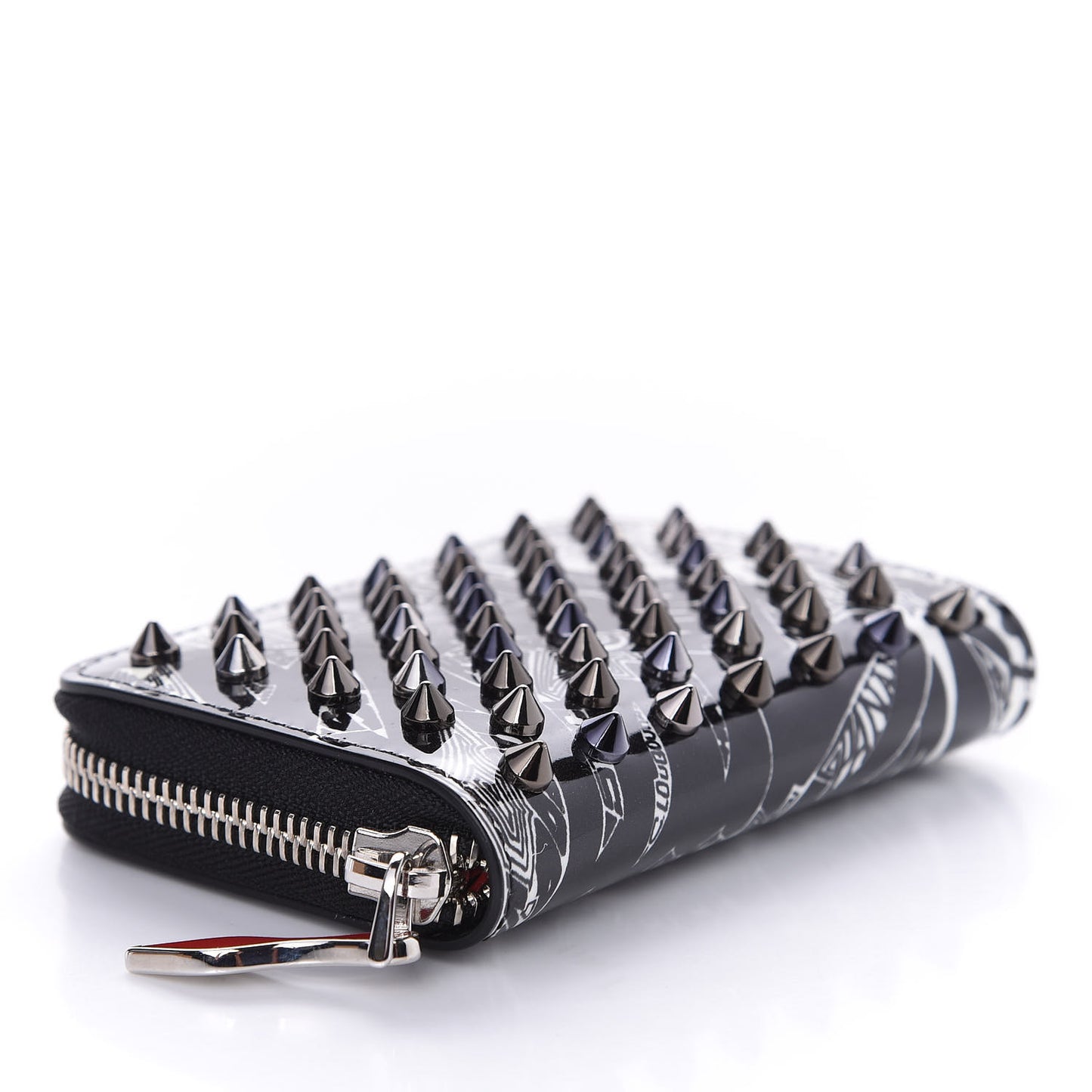 Patent Nicograf Spiked Panettone Coin Purse Black White
