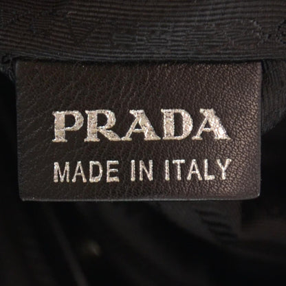Prada Soft Calf Pleated Hobo Nero Black 6 of 7
