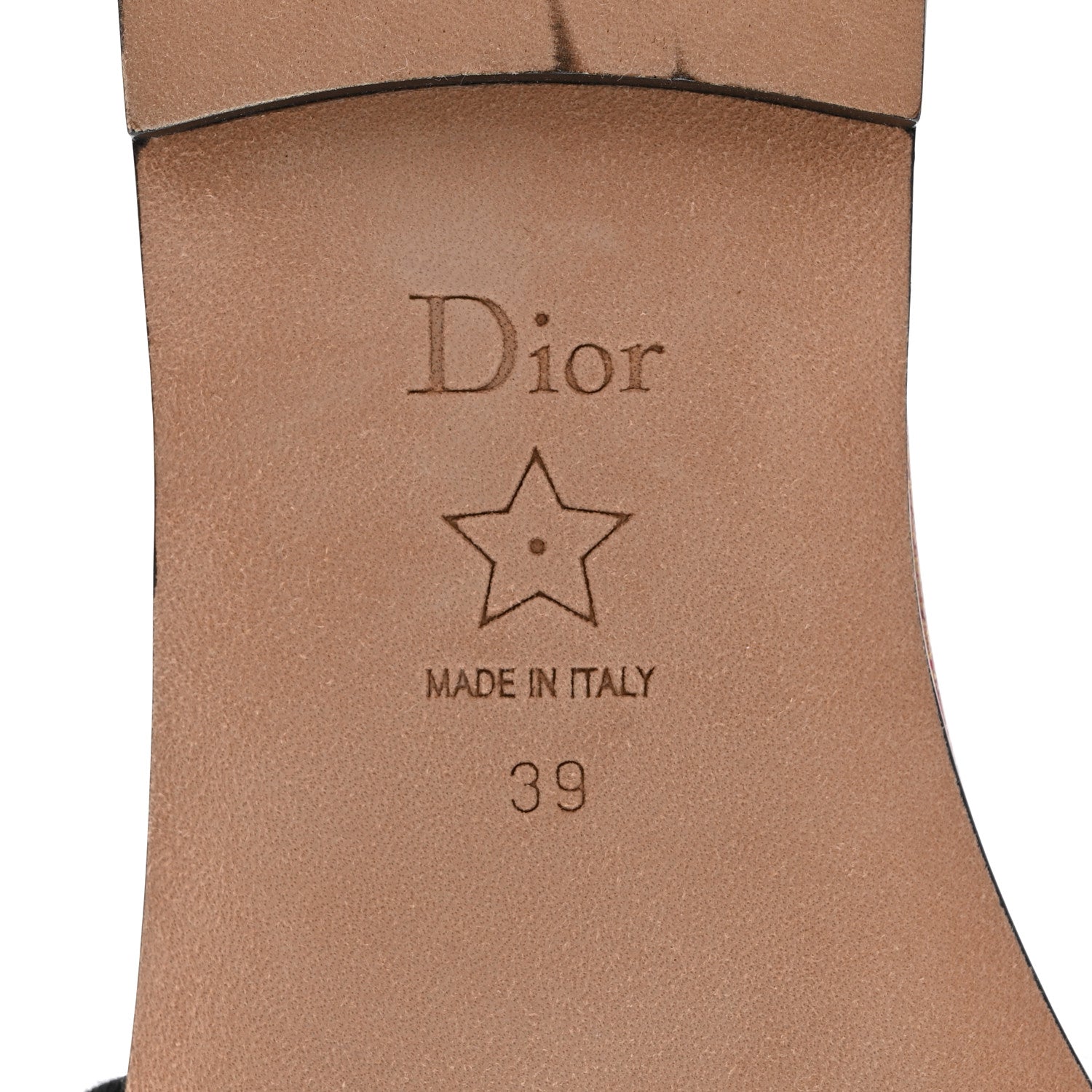 Christian Dior Canvas Embroidered Brocart Dway Mules Slide Sandals 39 Cherry 7 of 9