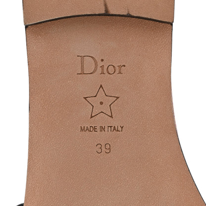 Christian Dior Canvas Embroidered Brocart Dway Mules Slide Sandals 39 Cherry 7 of 9