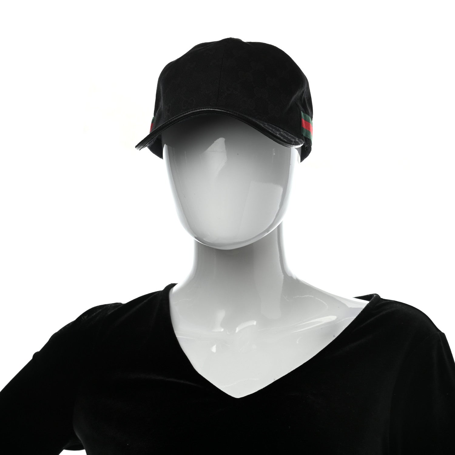 Gucci Monogram Web Baseball Hat M Black 2 of 10