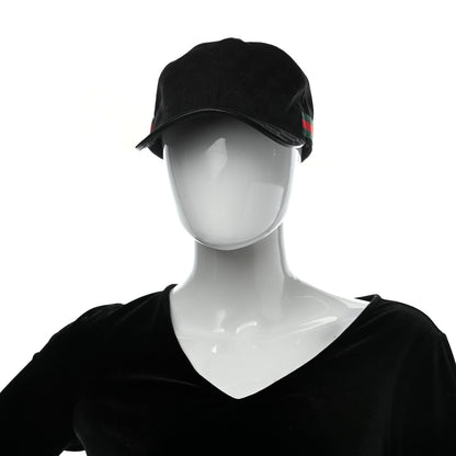Gucci Monogram Web Baseball Hat M Black 2 of 10