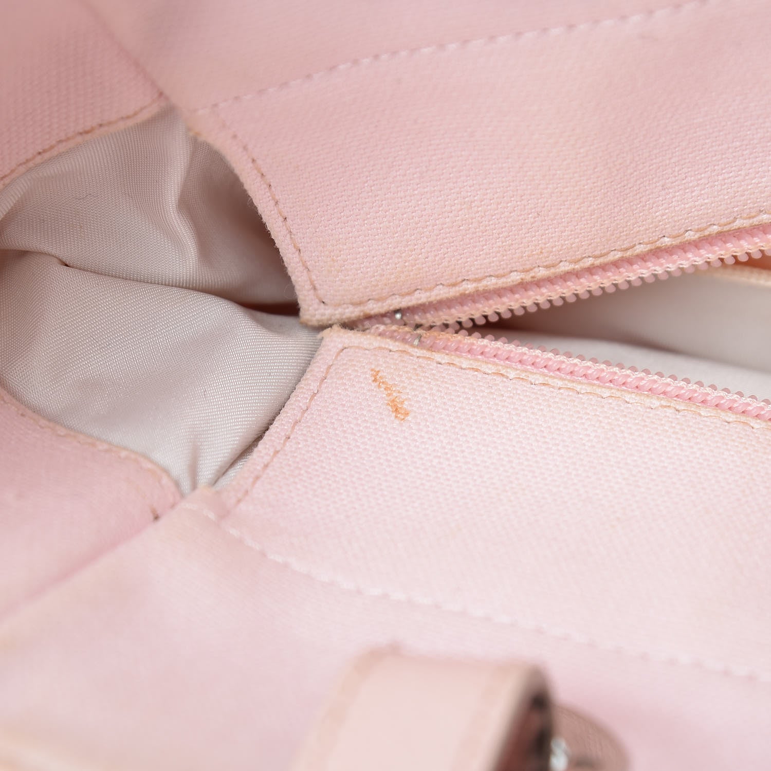 Chanel Coated Canvas Quilted Small Paris Biarritz Tote Pink 8 of 25