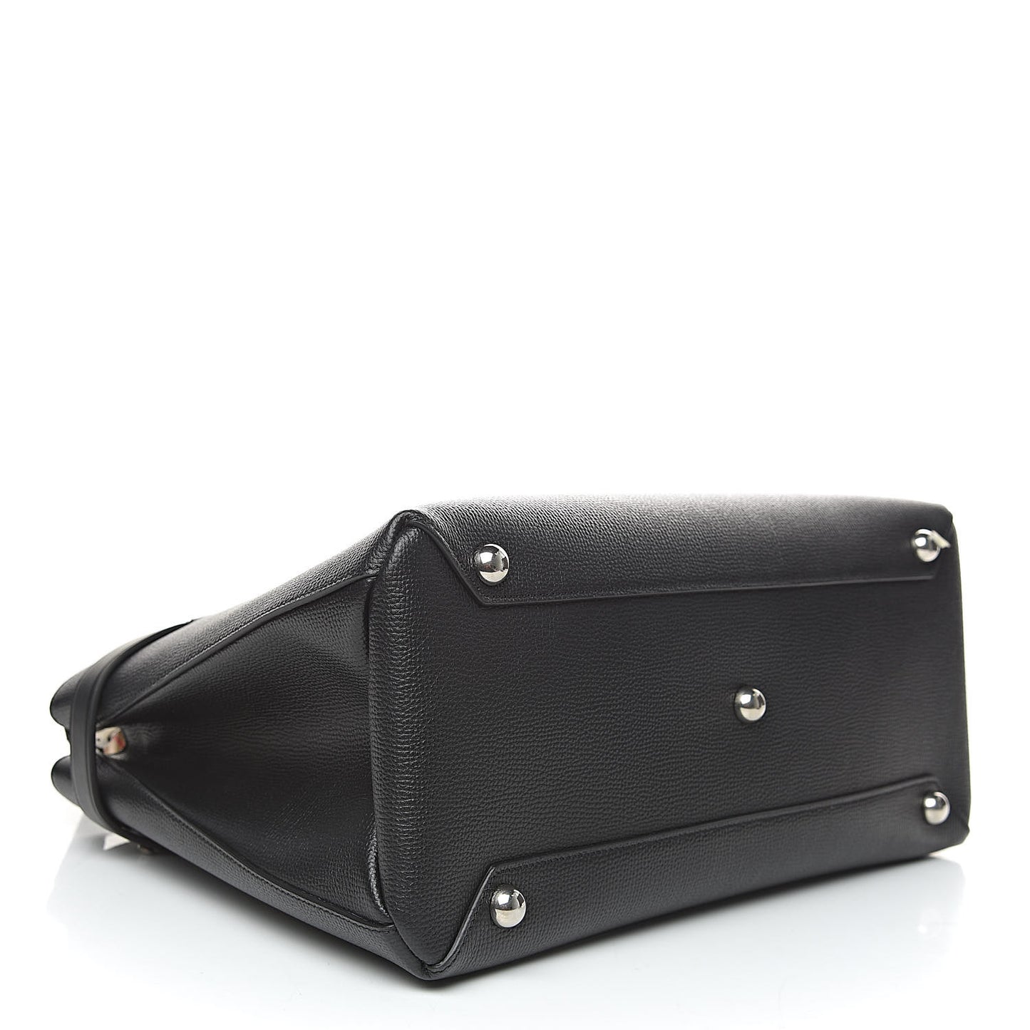 Derby Calfskin House Check Medium Banner Tote Black