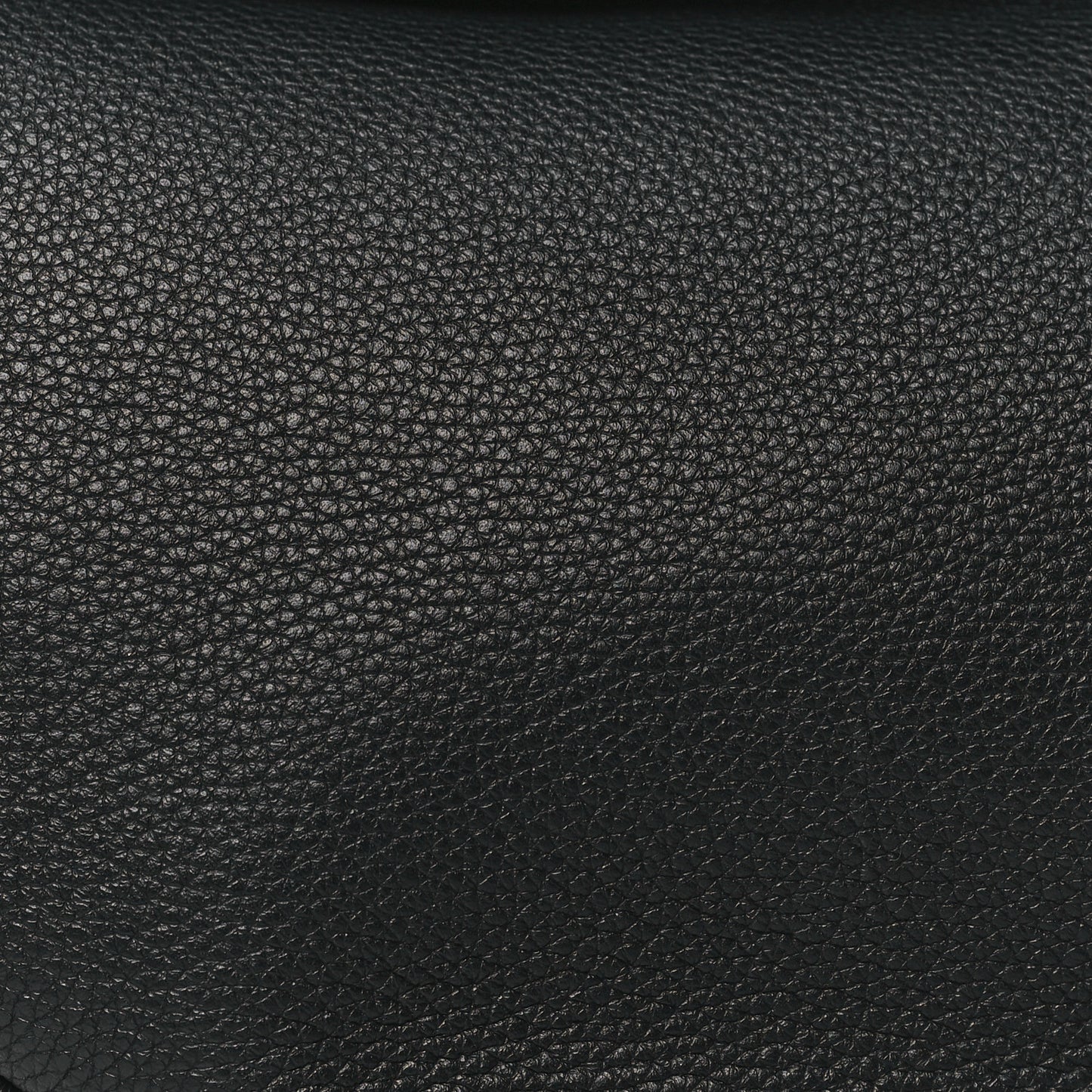 Grained Calfskin Large Slouchy Banana Bag Black