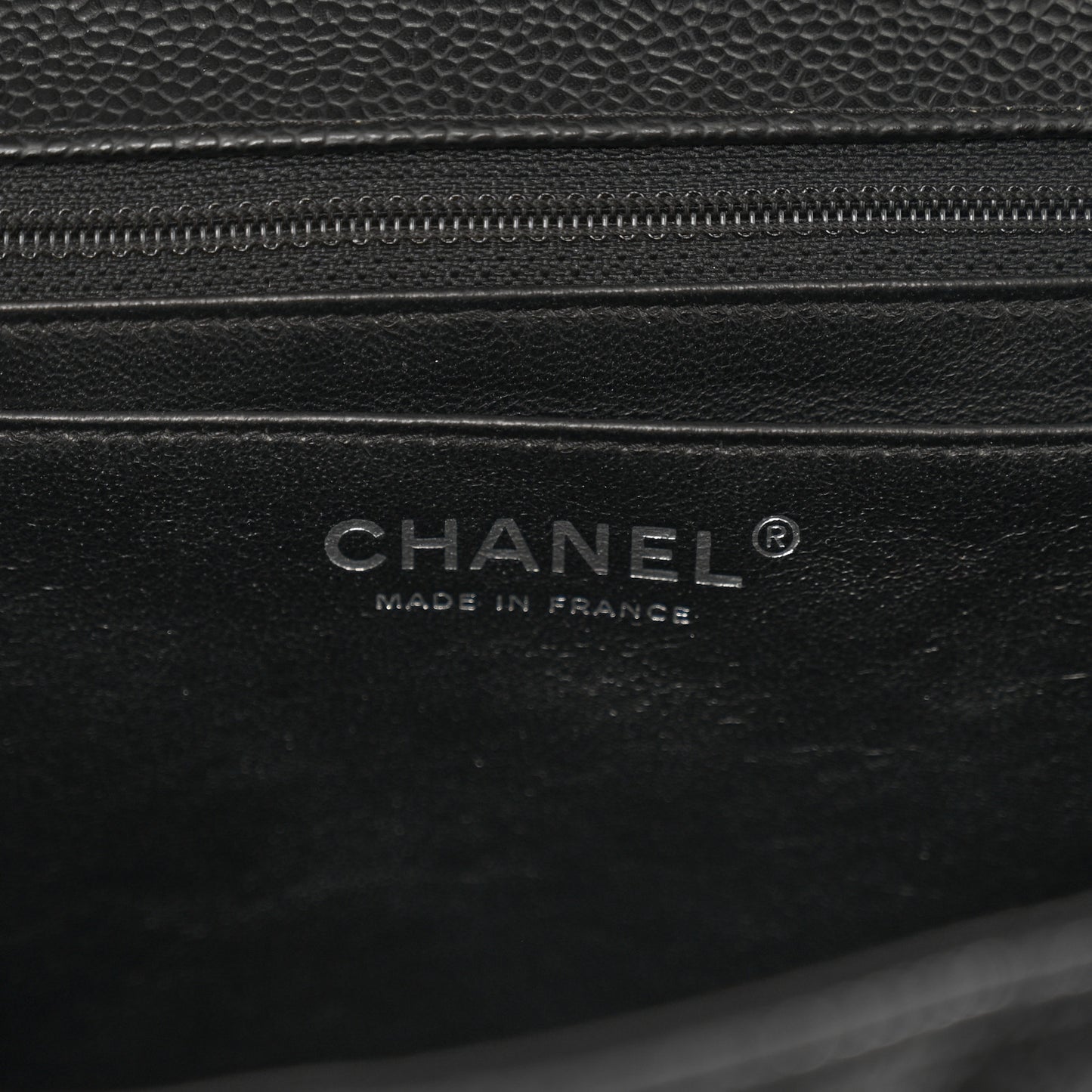 Caviar Quilted Jumbo Single Flap Black