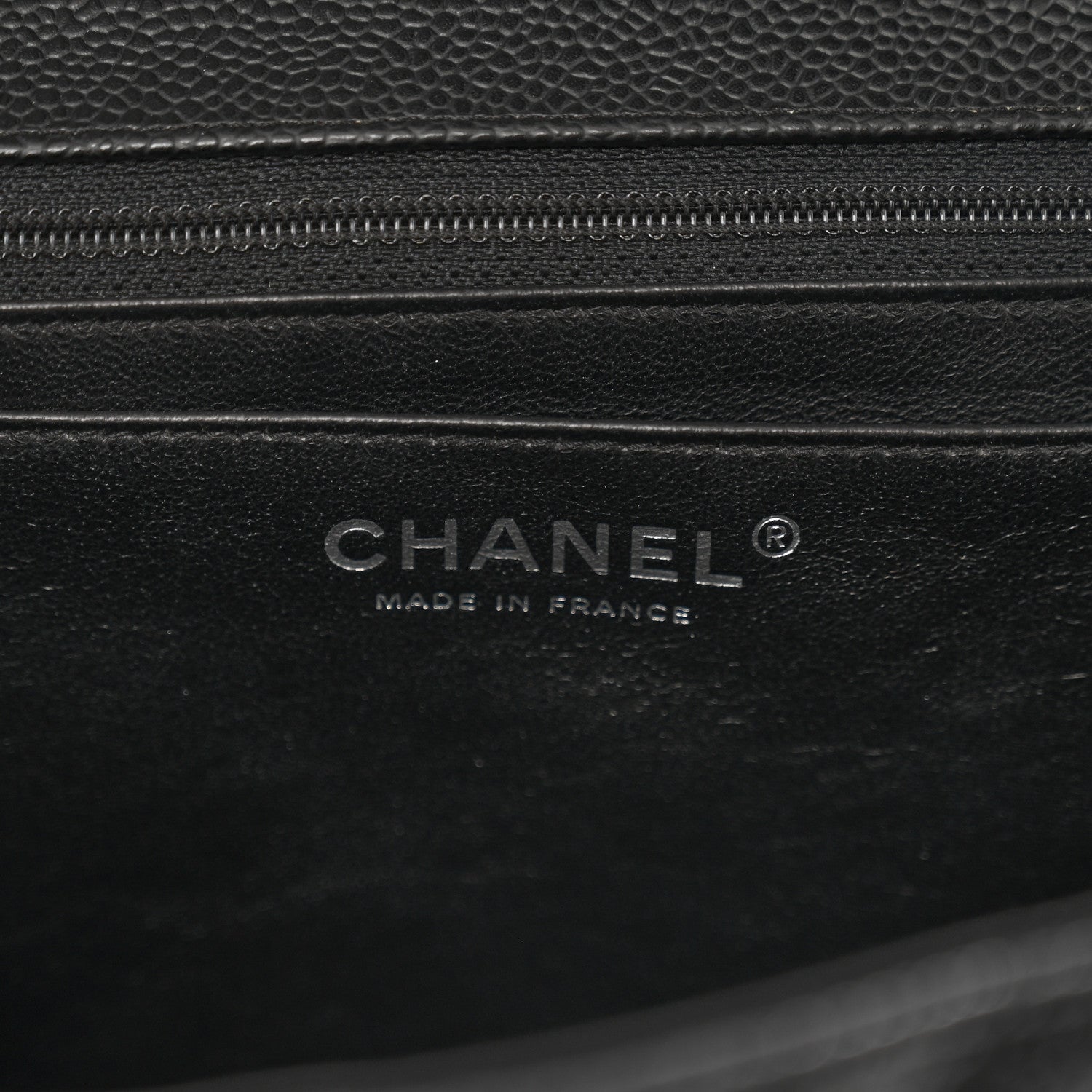 Chanel Caviar Quilted Jumbo Single Flap Black 6 of 10