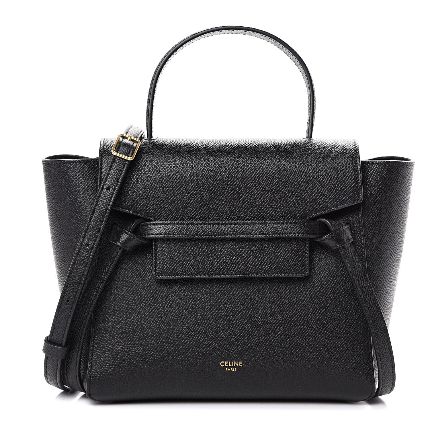 Celine Grained Calfskin Micro Belt Bag Black 1 of 11