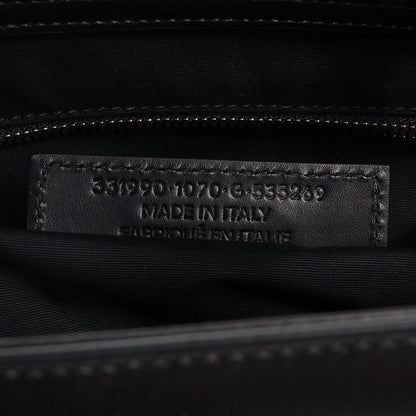 Balenciaga Calfskin Karung S Padlock Nude Work Black Electric Blue 8 of 9