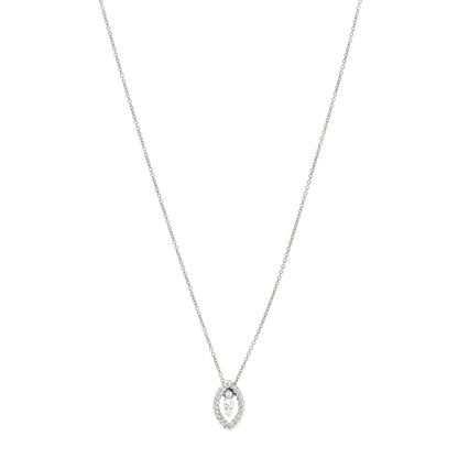 Roberto Coin 18K White Gold Diamond Barocco Pendant Necklace 1 of 5