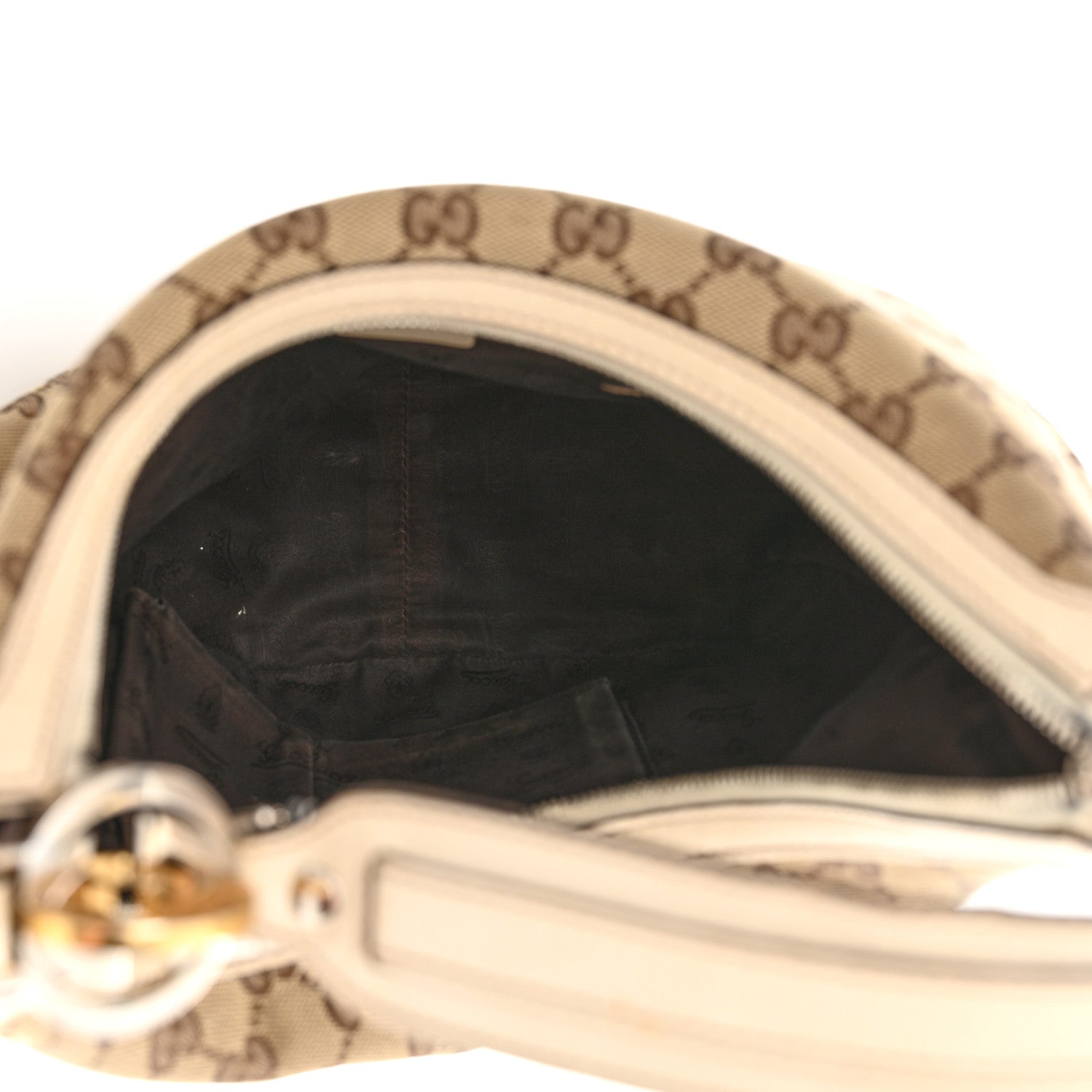 Gucci Monogram Medium GG Twins Hobo Ivory 5 of 15