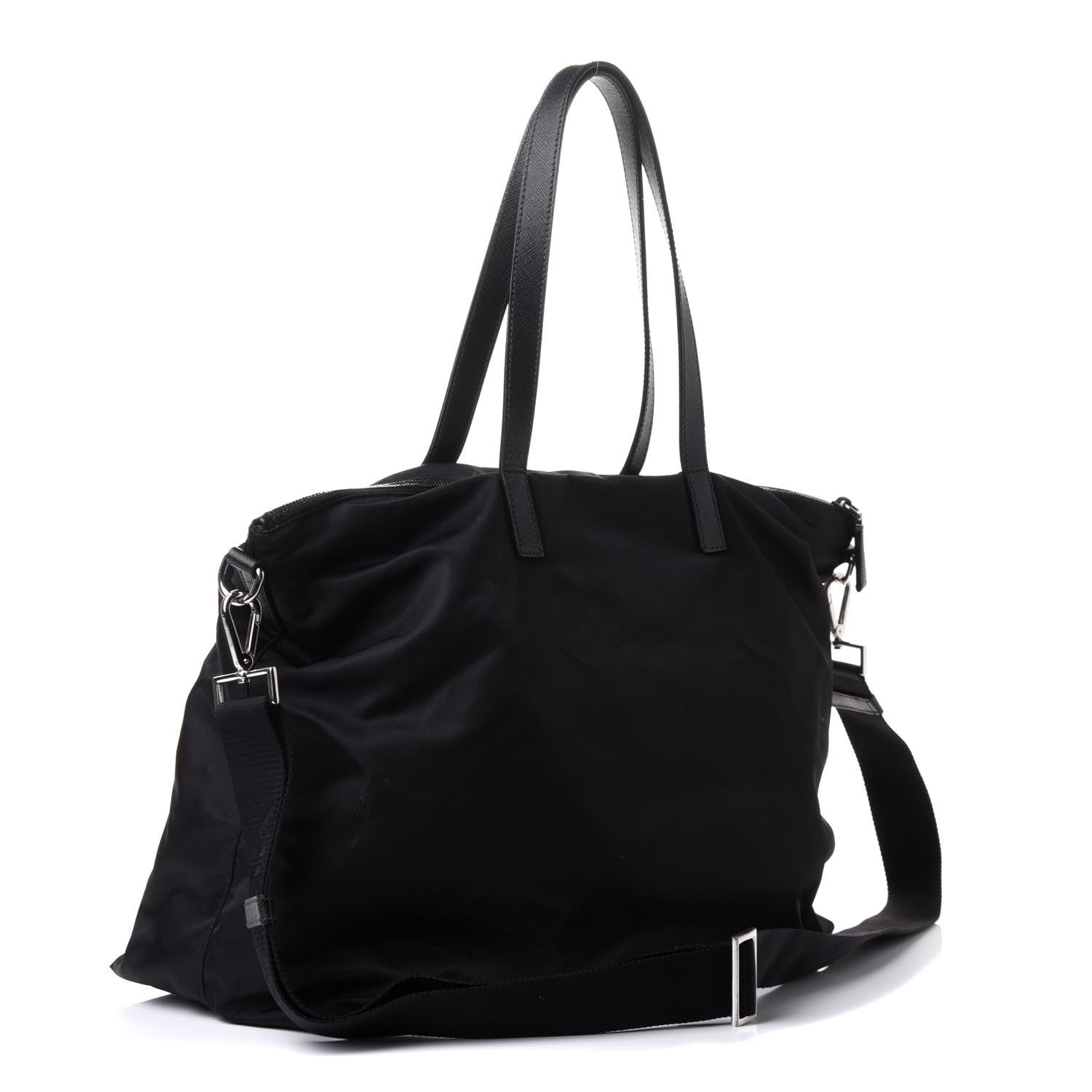 Prada X JAMES JEAN Tessuto Nylon Patch Shopping Tote Black 3 of 10
