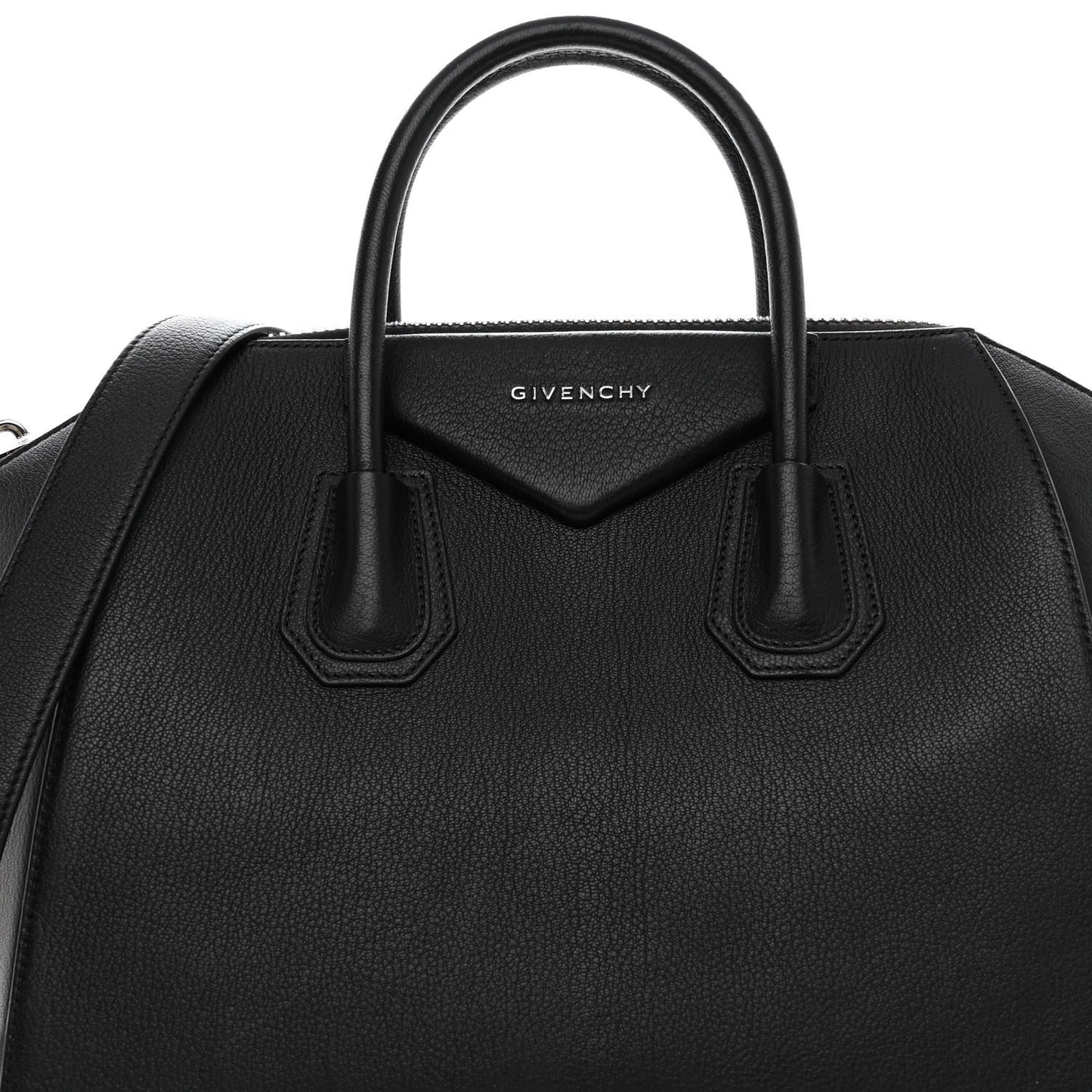 Sugar Goatskin Medium Antigona Black