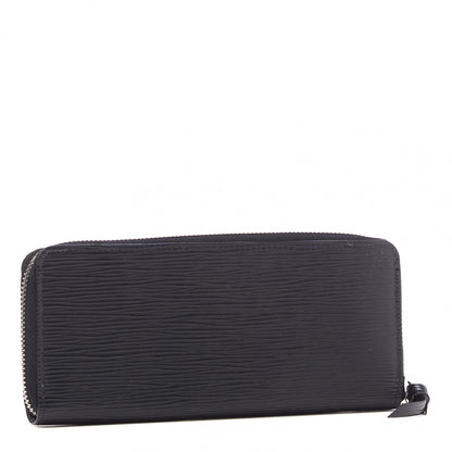 Louis Vuitton Epi Clemence Wallet Black 2 of 9