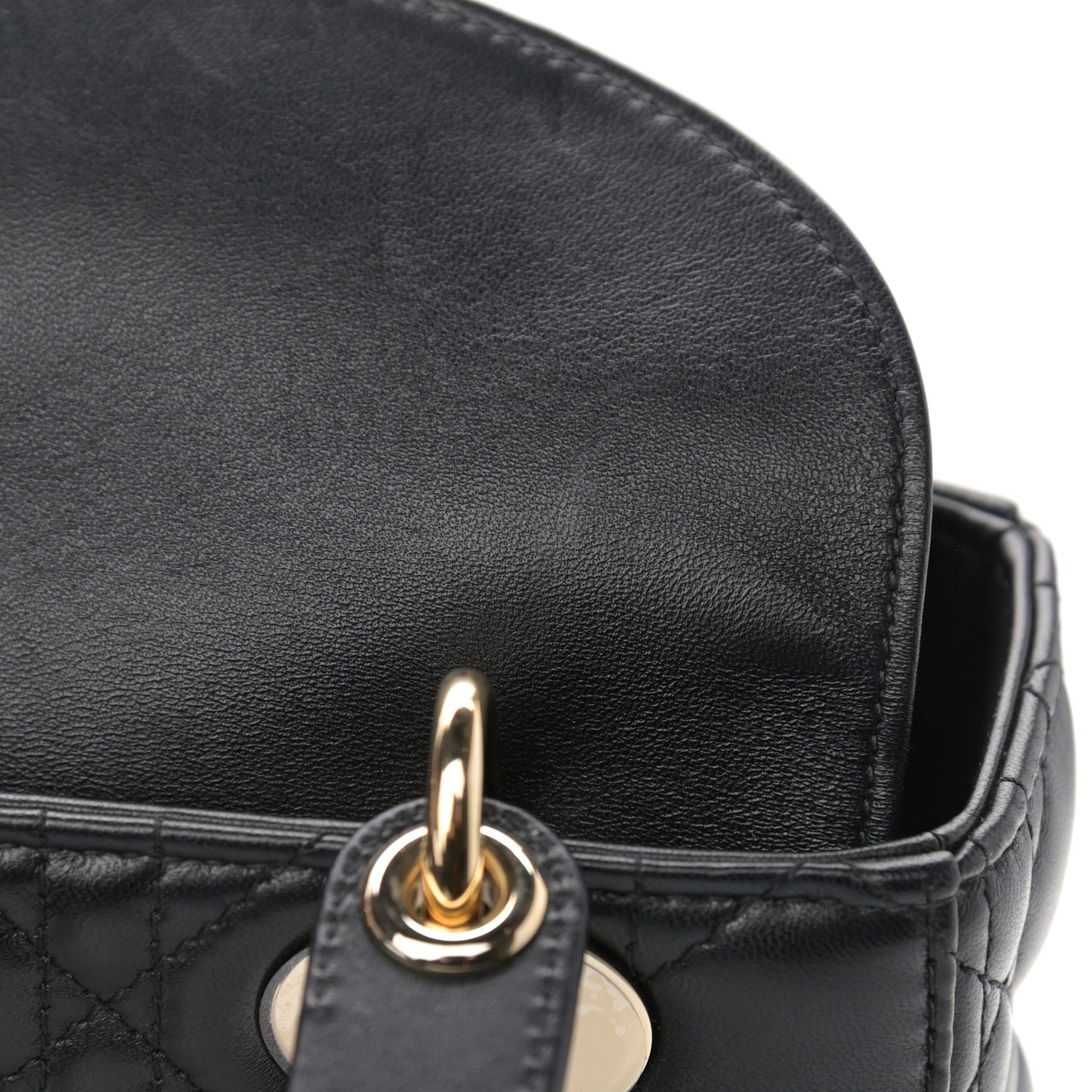 Lambskin Cannage Small My ABCDior Lady Dior Black