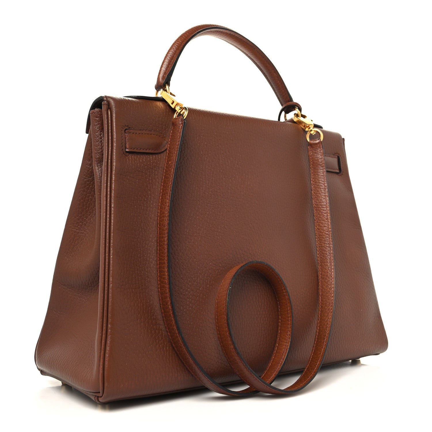 Hermes Taurillon Clemence Kelly Retourne 32 Noisette 3 of 10