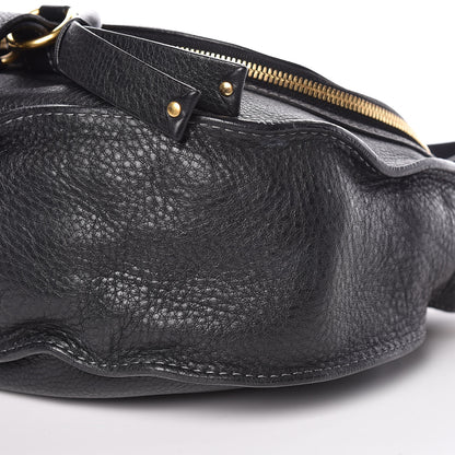Chloe Calfskin Medium Marcie Round Zip Crossbody Bag Black 9 of 14