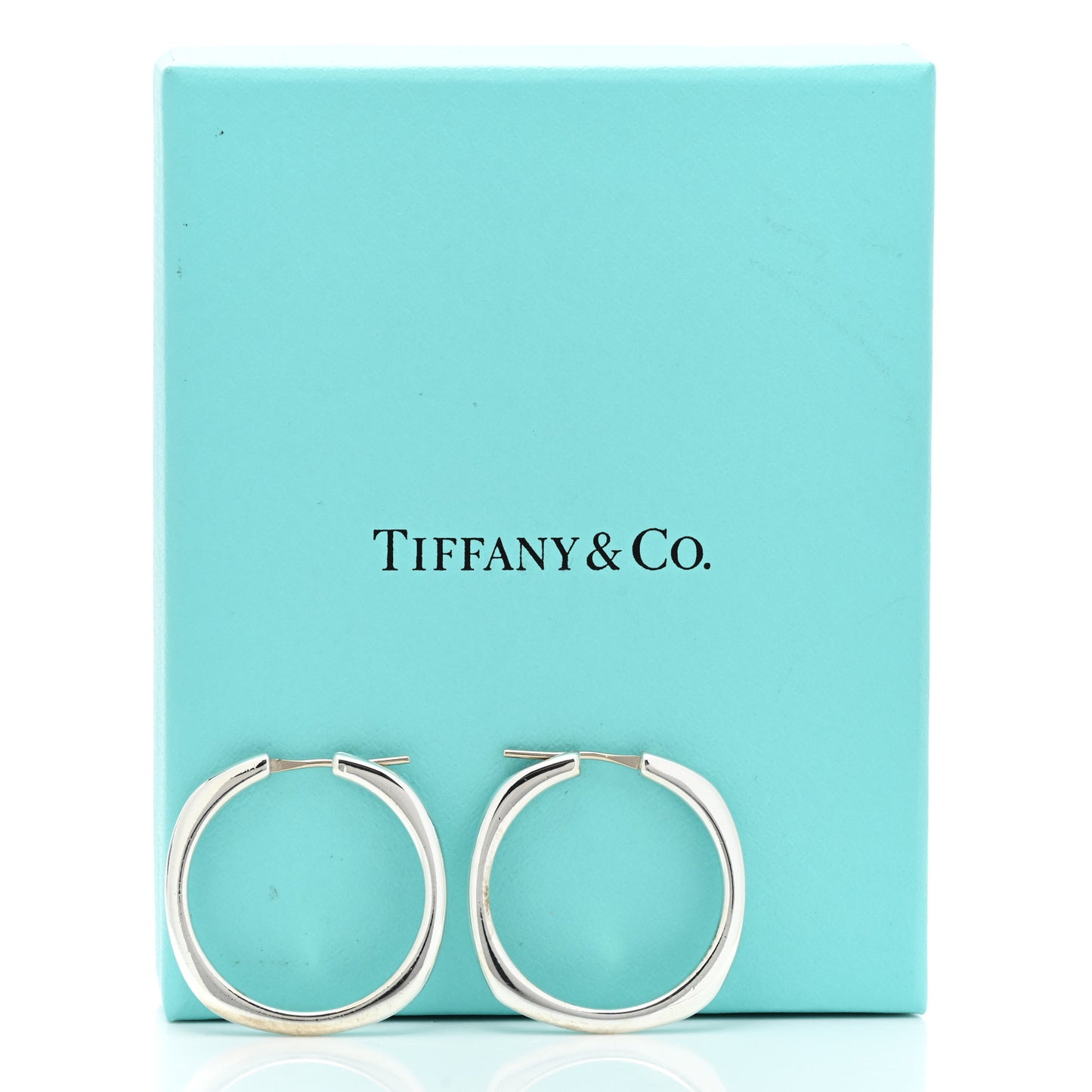 Sterling Silver Square Cushion Hoop Earrings