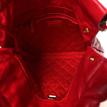 Chanel Shiny Calfskin Quilted Small 22 Red 6 of 12