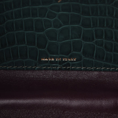 Burberry Alligator Small Frame Bag Dark Green 7 of 9