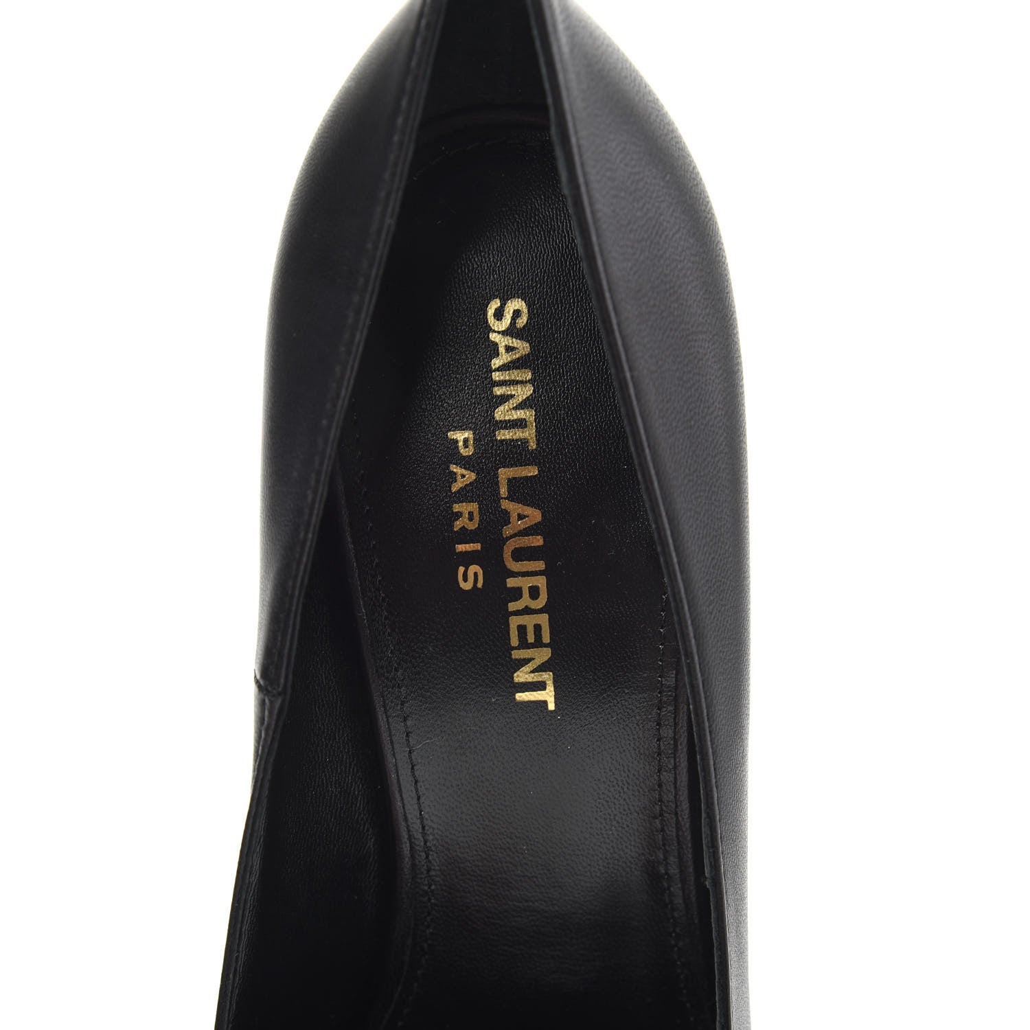 Saint Laurent Calfskin Opyum 110 Pumps 37 Black 5 of 7