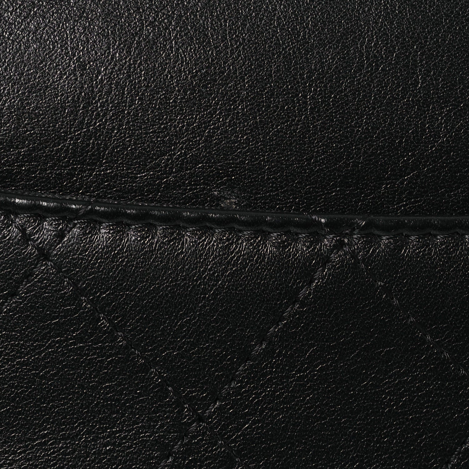 Chanel Calfskin Chain 20s Signe Medium Cosmetic Case Black 9 of 15
