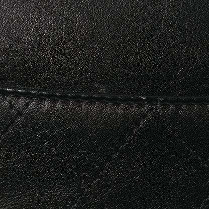 Chanel Calfskin Chain 20s Signe Medium Cosmetic Case Black 9 of 15