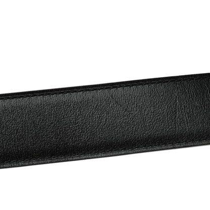 Hermes Chamonix Togo PVD Plated 32mm Tonight Belt 95 Black Bleu Nuit 9 of 10