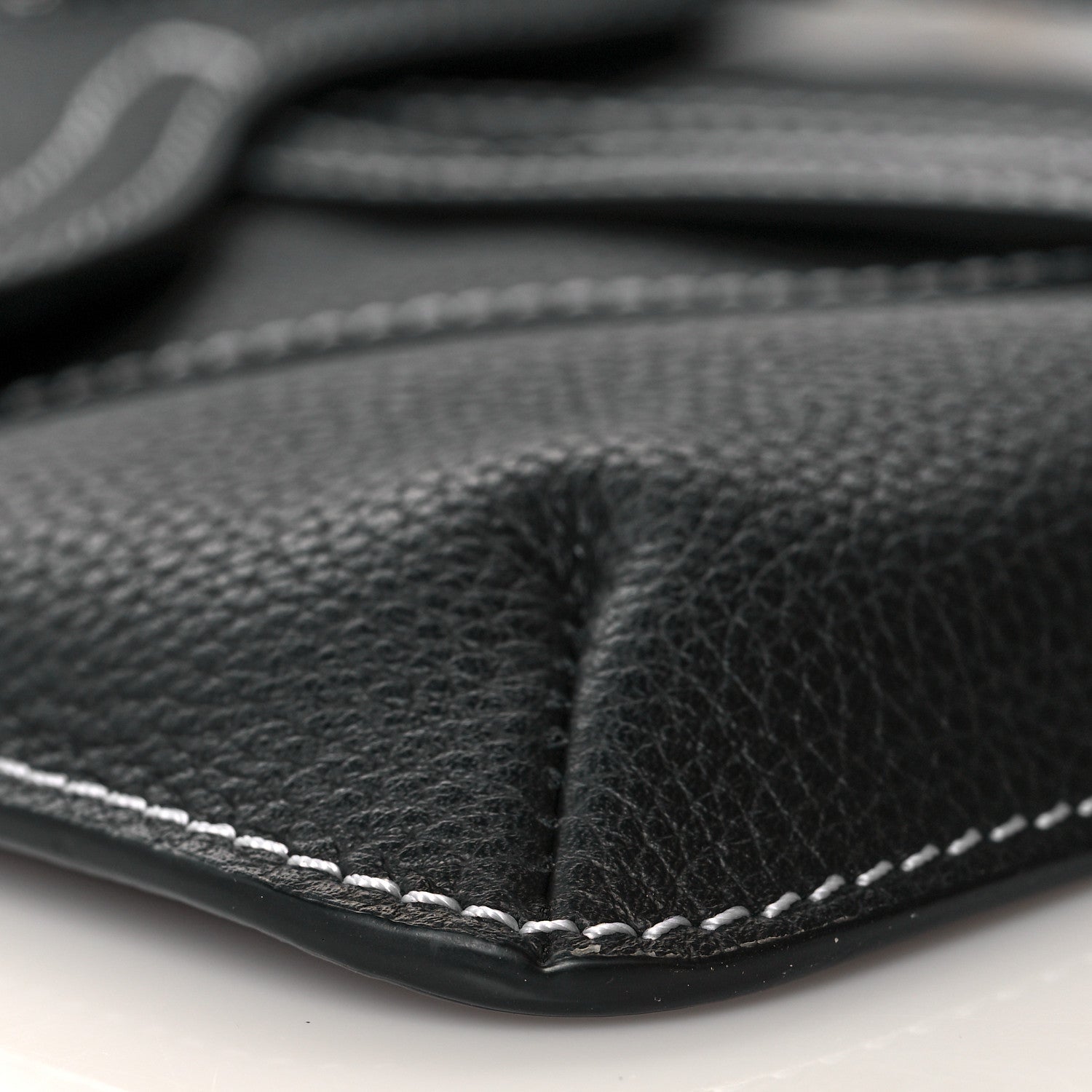 Christian Dior X KAWS Grained Calfskin Saddle Pouch Black 8 of 9