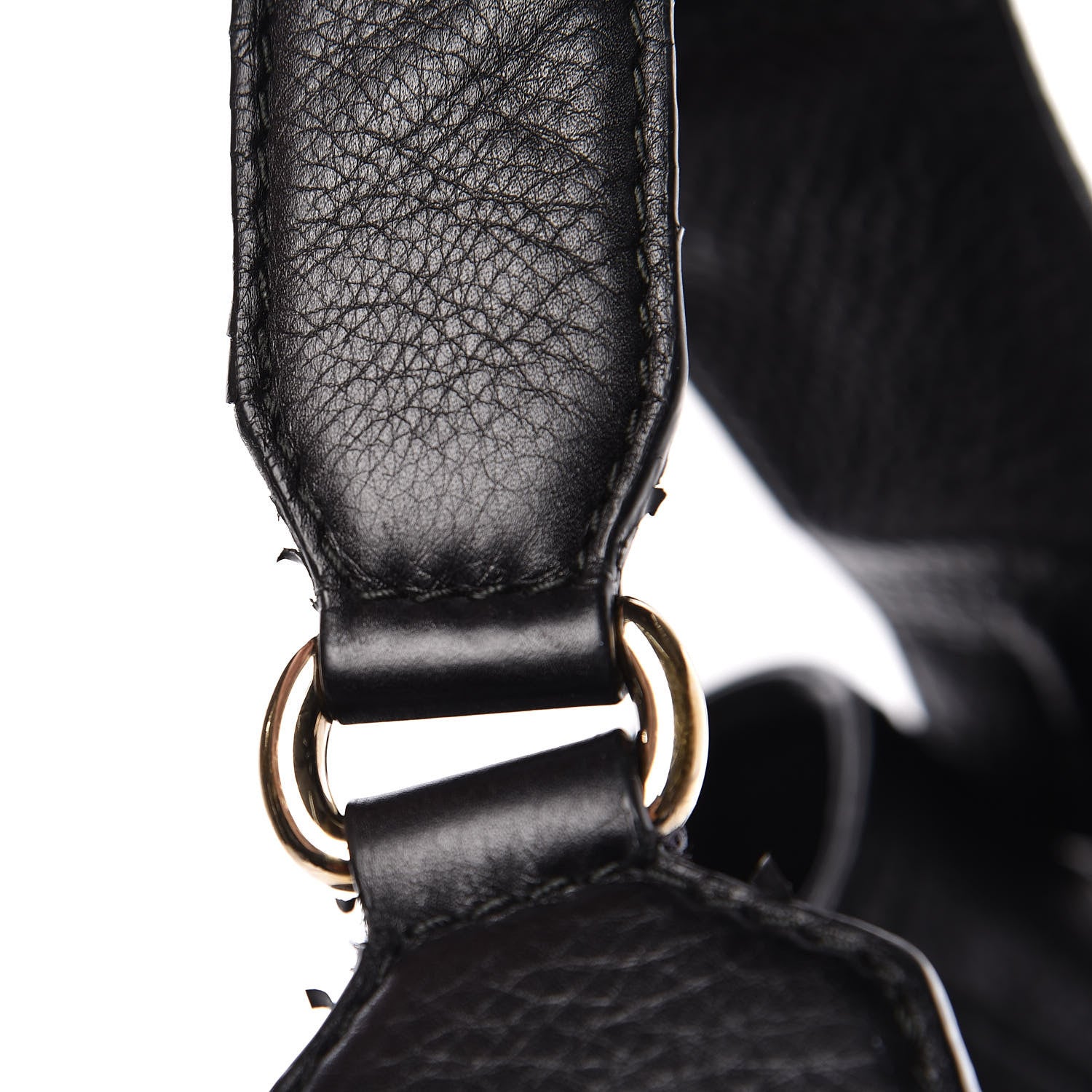 Gucci Pebbled Calfskin Medium Heritage Shoulder Bag Black 14 of 19