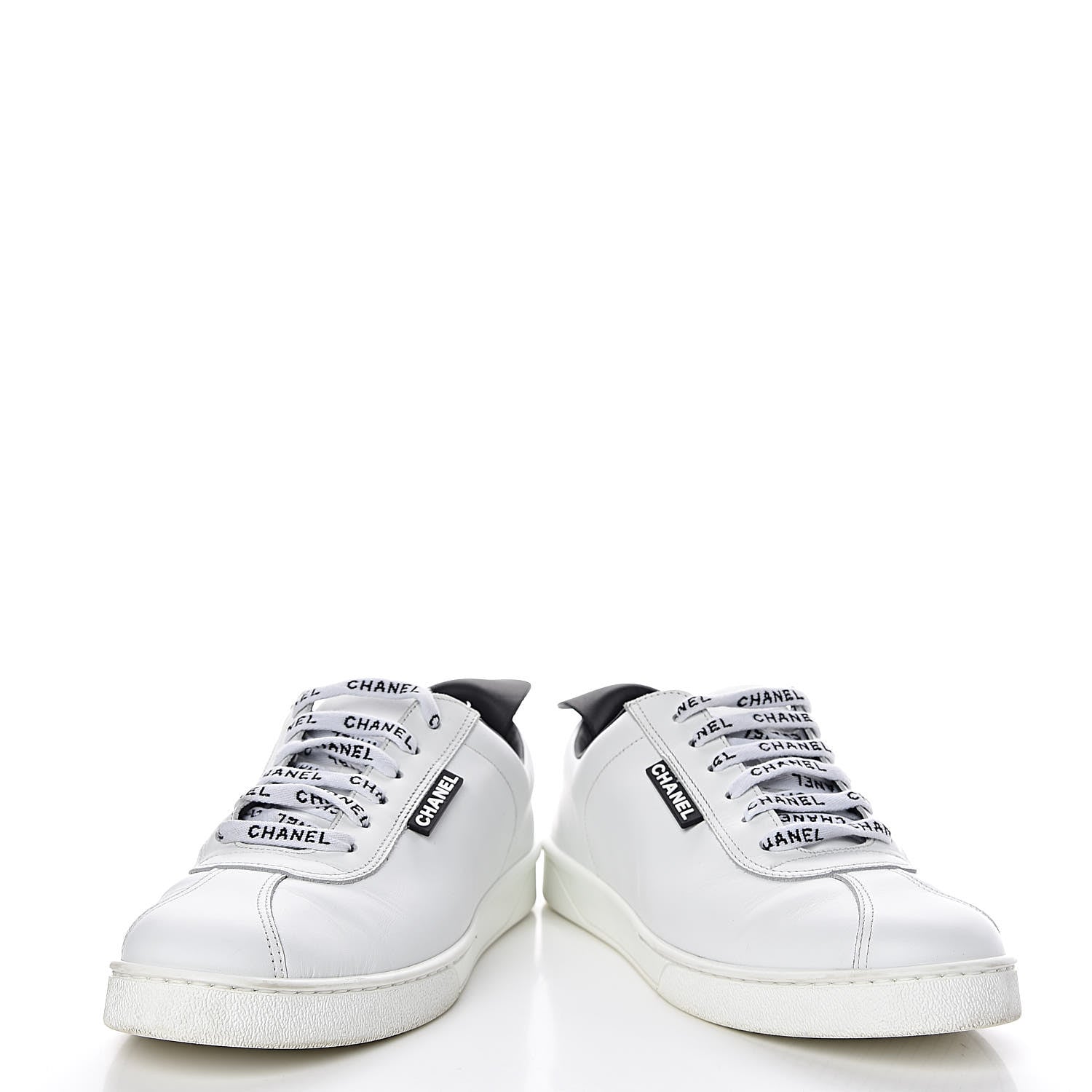 Chanel Calfskin CC Womens Sneakers 39 Black 6 of 12