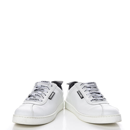 Chanel Calfskin CC Womens Sneakers 39 Black 6 of 12