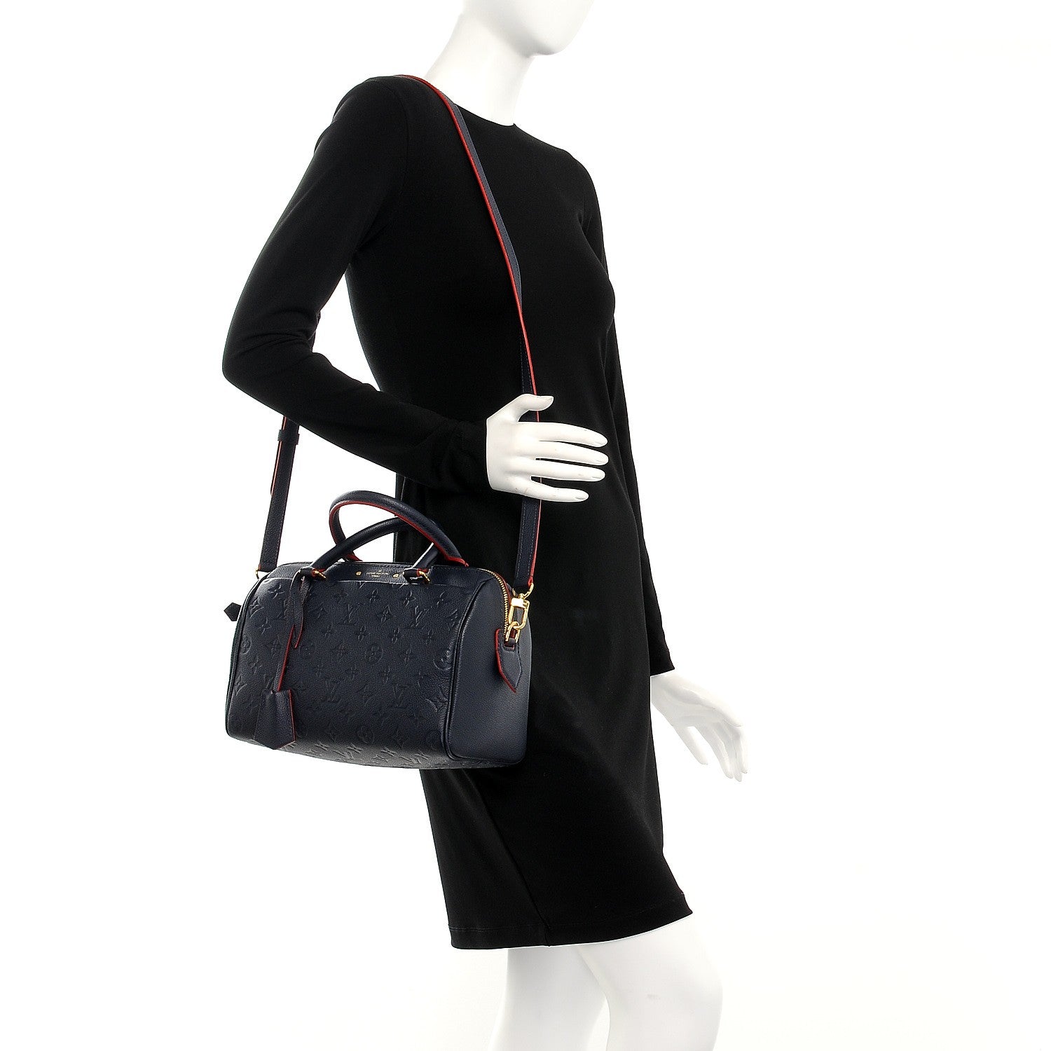 Louis Vuitton Empreinte Speedy Bandouliere 25 NM Marine Rouge 2 of 6