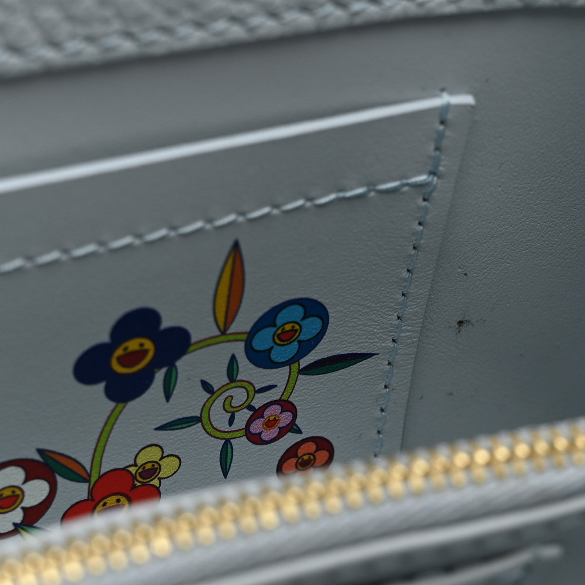 Louis Vuitton LV X TM Taurillon Capucines East West Mini Olympe Blue 10 of 11