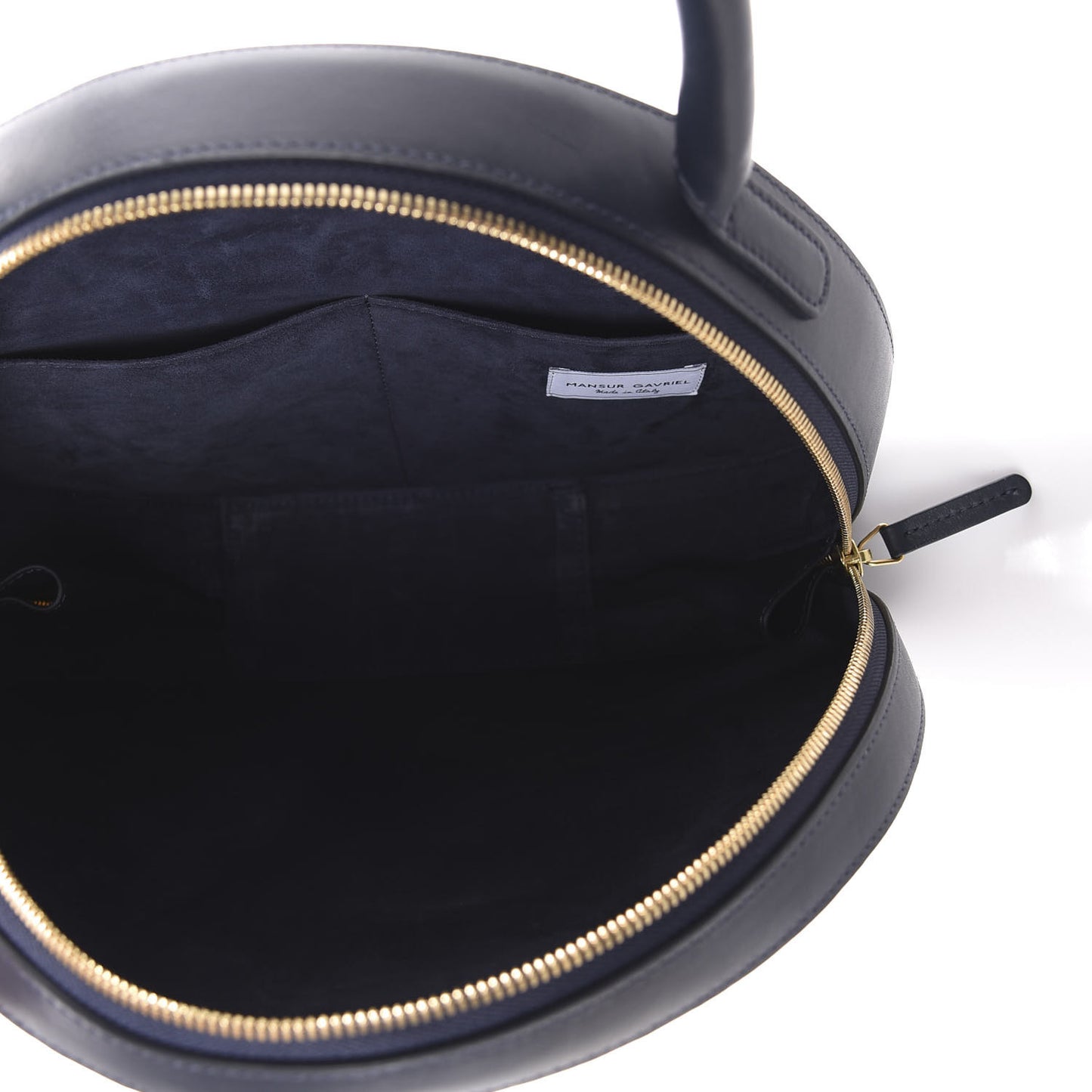 Calfskin Circle Bag Navy