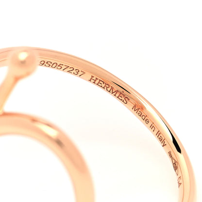 Hermes 18K Rose Gold PM Filet D'Or Ring 54 6.75 4 of 5