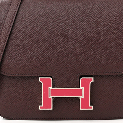Hermes Epsom Enamel Constance 18 Rouge Sellier Framboise 8 of 16