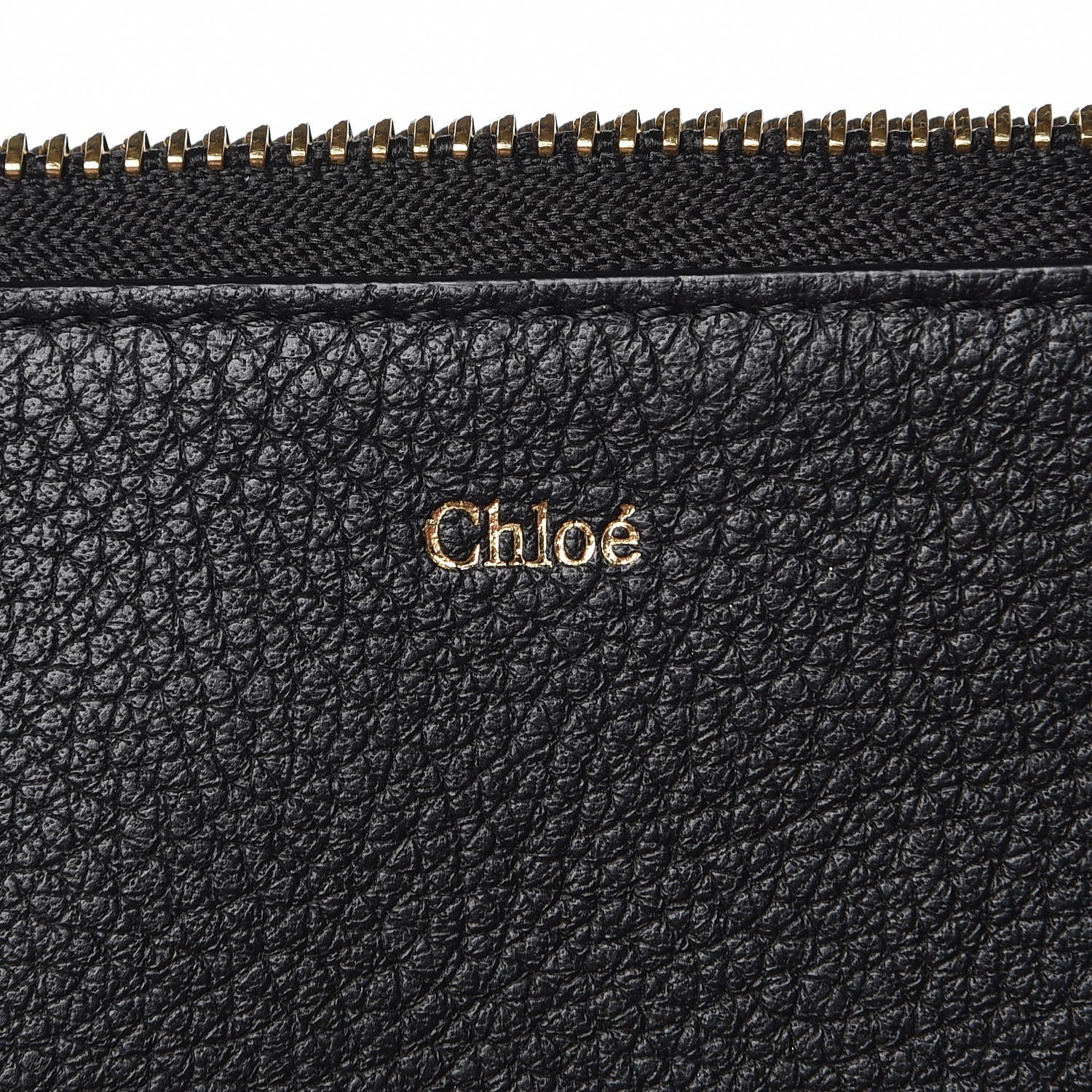 Chloe Calfskin Alphabet Purse Wallet Black 6 of 8