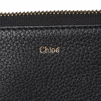Chloe Calfskin Alphabet Purse Wallet Black 6 of 8