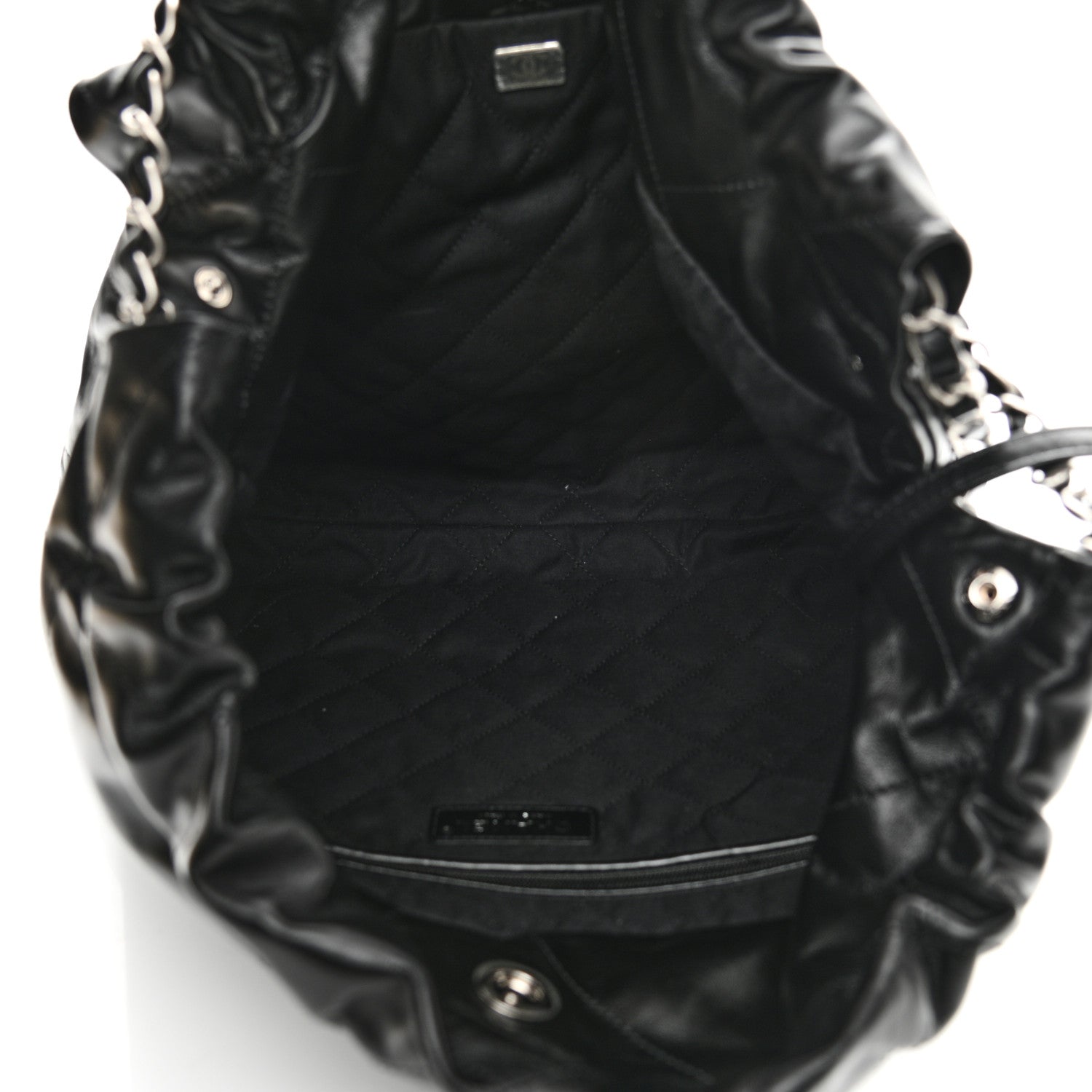 Chanel Shiny Calfskin Quilted Chanel 22 Black 6 of 10