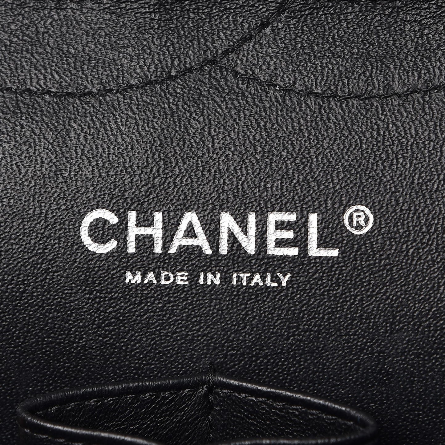 Patent Quilted Jumbo Double Flap Black